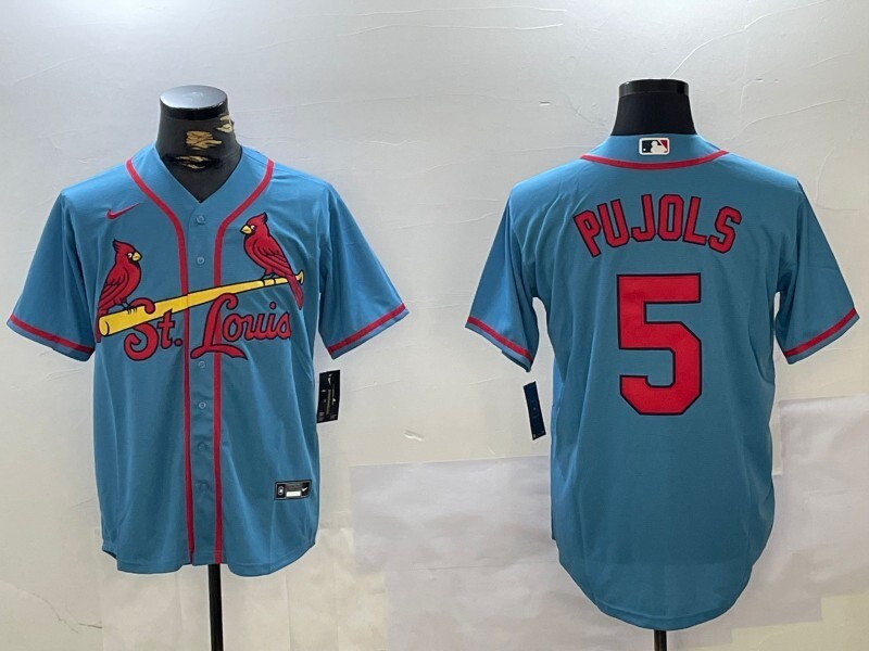 Men 2026 St.Louis Cardinals #5 Pujols blue Nike MLB Jersey 001->st.louis cardinals->MLB Jersey